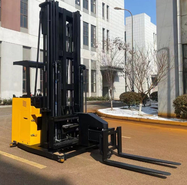 1.5 Tons Narrow Channels Pallet Stacker Electric Forklift Stacker Fork Rotation Angle 180 Degree