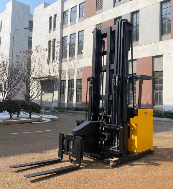 1.5 Tons Narrow Channels Pallet Stacker Electric Forklift Stacker Fork Rotation Angle 180 Degree