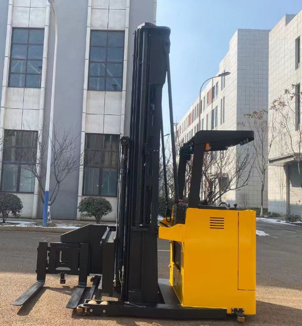 1.5 Tons Narrow Channels Pallet Stacker Electric Forklift Stacker Fork Rotation Angle 180 Degree