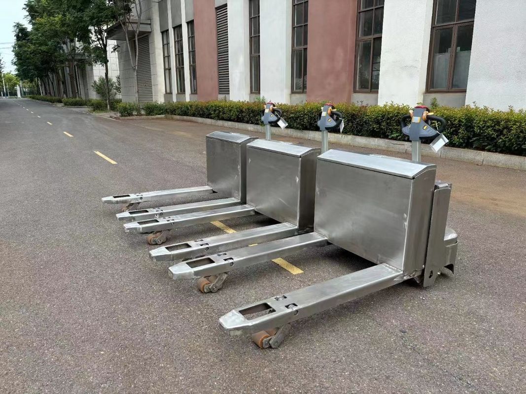 2 Tons Load Electric Pallet Jack with SUS 304 Body Material and Mechanical Steering