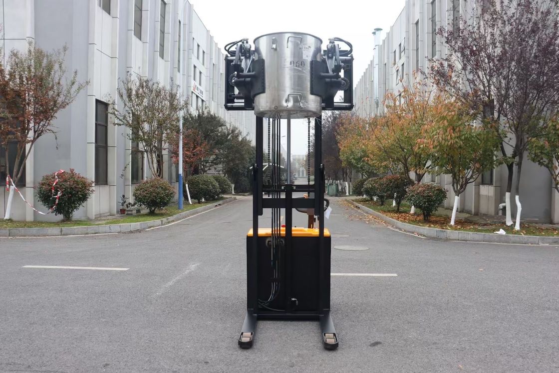 Electric Stacker  With  Gripping  Barrel  Clamping Weight 300 KG Lifting Height  2 Meters